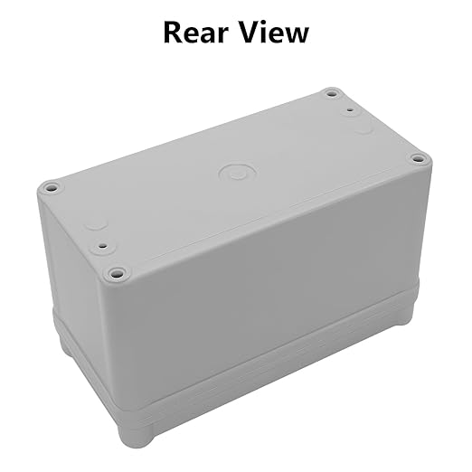 LeMotech Junction Box IP67 Waterproof Dustproof ABS Plastic Project Box for Electrical Outdoor Enclosure Gray 6.3 x 3.1 x 3.7 inch (160 x 80 x 95 mm),2 Pack - Image 5