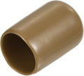 uxcell 20pcs Rubber End Caps 13.5mm ID Vinyl PVC Round Tube Bolt Cap Cover Screw Thread Protectors Light Brown by uxcell