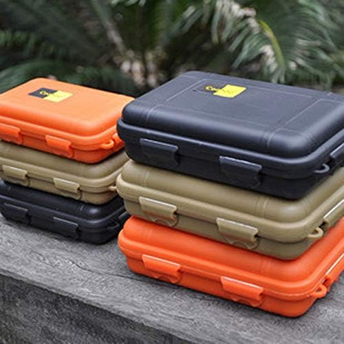 GOTOTOP 3Pcs Outdoor Survival Box, Container Storage Case Plastic Shockproof Boxes Survival Airtight Case 3 Assorted Colors 4.88'' x 2.93'' x 1.37'' - Image 8