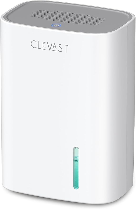 CLEVAST Small Dehumidifier for Home - 30 OZ Mini Quiet Dehumidifiers for Bathroom, Portable Compact Air Dehumidifier for Room, Closet, RV, Camper, House (Not Cordless) by CLEVAST