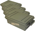 MTM ACR4-18 Ammo Crate Utility Box-Carry up to 65lbs of gear-Stackable design,double padlock for security - Water-resistant O-ring seal - Army Green,(Pack of 4) by MTMCase-Gard