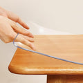 19x48" Clear Vinyl PVC Table Protector Cover Mat Office Plastic Desk Protector Chair Mat Thicken Transparent Desk Pad Mat Table Pad Tablecloth for Coffee Table Writing Desk Topper Waterproof Wipeable by SPLENDEFUL