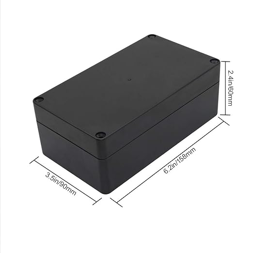 LeMotech Project Box ABS Plastic Junction Box IP65 Waterproof Electrical Boxes Universal Enclosure Black 6.2X 3.5X 2.4 inch (158x90x60mm)（Pack of 2） - Image 4