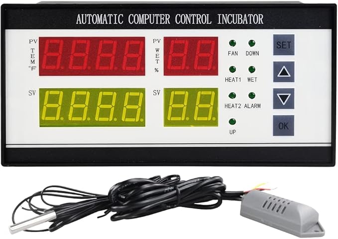 Professional Incubator Controller Digital Egg Incubator Temperature Humidity Controller XM-18ZH by Unknown