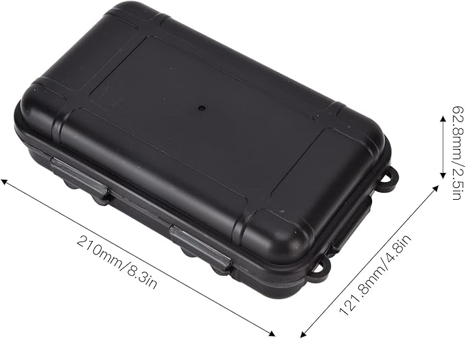 Anti-Pressure Shockproof Container Box, Small Waterproof Plastic Dry Storage Box with Foam, for Outdoor Camping Wilderness Survival - Image 2