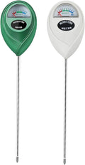 Soil Moisture Meter, 2 Pack Soil Moisture Monitor for House Plants, Soil Hygrometer Moisture Sensor for Indoor & Outdoor, Garden, Farm, Lawn Plant Care, No Battery Needed(Green + White) by Censinda