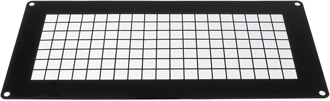 Repa Market 10" x 5" Inch Black Galvanized Steel Rectangular Crawl Space Vent Grid - Inlet Outlet Ventilation Guard - Universal Metal Air Supply Exhaust Protection Mesh - Durable Duct Grille - Image 8