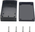 Outdoor Waterproof Junction Box IP67 Project Box ABS Black Electrical Boxes Electronic Enclsoure for DIY Project 7.9 x 4.7 x 2.2 inch (200x120x56mm) by Otdorpatio