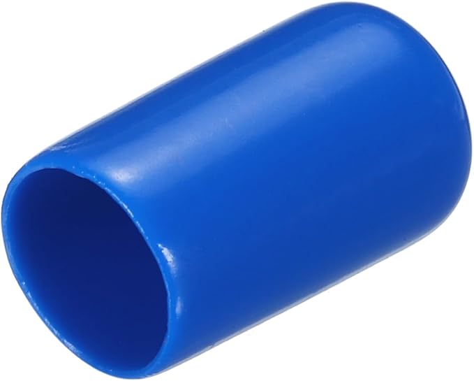 uxcell 20pcs Rubber End Caps 11mm ID Vinyl PVC Round Tube Bolt Cap Cover Screw Thread Protectors Blue by uxcell