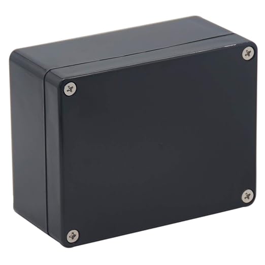 Junction box, Raculety Electrical Project Case Power Junction Box, Project Box Black (4.53"x3.54"x2.17") by Raculety