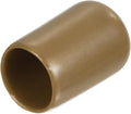 uxcell 20pcs Rubber End Caps 12.5mm(1/2") ID Vinyl PVC Round Tube Bolt Cap Cover Screw Thread Protectors Light Brown by uxcell