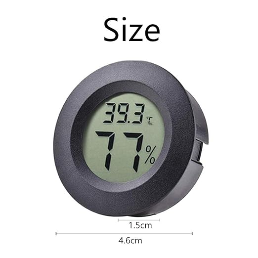 6-Pack Mini Hygrometer Thermometer Digital LCD Monitor Indoor/Outdoor Humidity Meter Gauge Temperature for Humidifiers Greenhouse Reptile Fahrenheit(℉)/ Celsius(℃) - Image 6