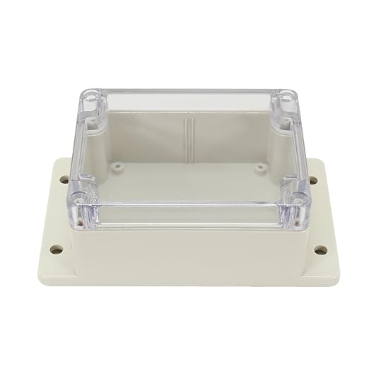 Waterproof Dustproof ABS Plastic Junction Box Universal Electric Project Enclosure with PC Clear Transparent Cover 4.5"x3.5"x2.2"(115mmx90mmx55mm) - Image 4