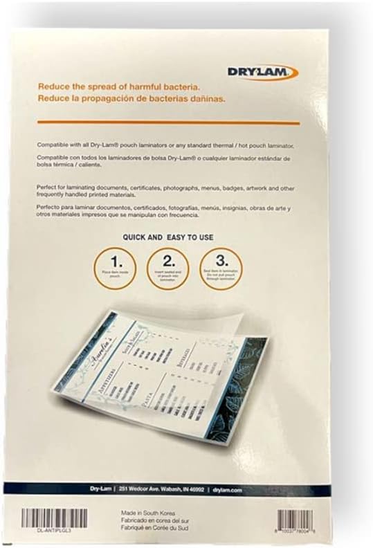 Dry-Lam ANTIPLGL3 Box of 100 Laminating Pouches, 9" x 14.5", 4 mil Thickness, Great for Frequently Handled Printed Materials, Compatible with All Standard Thermal/hot Pouch Laminators - Image 2
