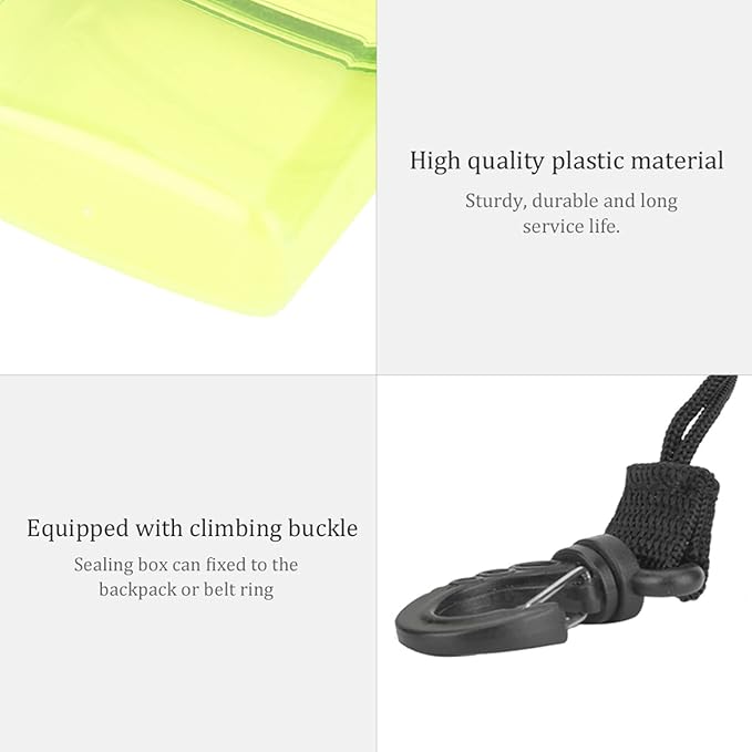 Diving Dry Boxes Diving, Dry Box, Plastic Transparent Underwater Kayak Sealing Box with Rope Hook for Surfing Canoe Kayak - Image 7