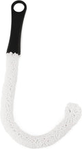 True Decanter and Growler Brush Multipurpose Glassware Cleaner, No-Scratch High-Tensile Foam Reusable Cleaning Accessory with Ergonomic Handle, White by True