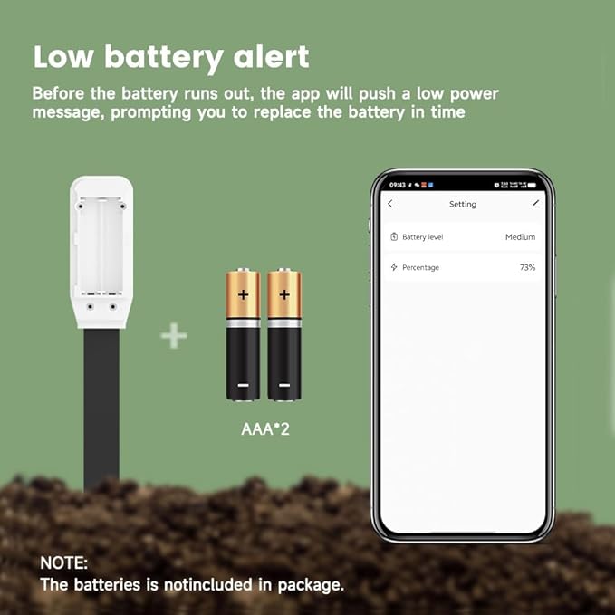Zigbee Smart Soil Sensor, Temperature and Moisture Meter with Tuya App Control, Garden and Greenhouse Monitor - Image 8