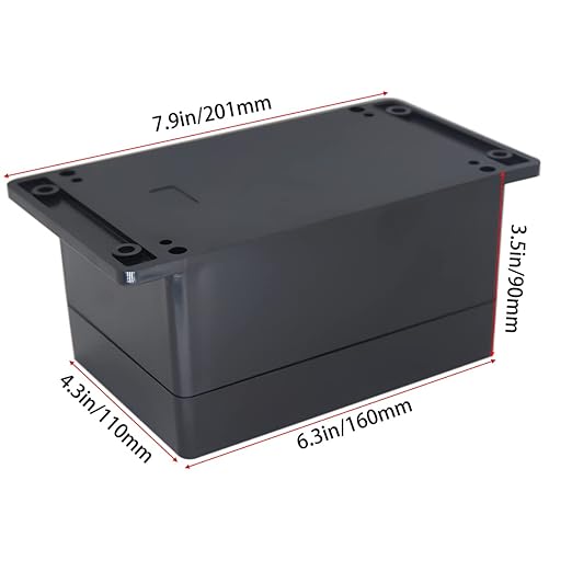 Watertight Junction Box, IP67 Waterproof Project Box Durable ABS Plastic Electronic Enclosure Case for DIY Electrical Project with Wall Fixed Ear 6.30" x 4.33" x 3.54"(160 x 110 x 90 mm) - Image 2
