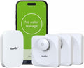 RainPoint WiFi Water Leak Detectors for Home - IP66 Waterproof Grade Water Sensor Leak Detector Kit with Hub, Powerful Alarm Siren, Includes 3 Water Alarm Leak Detectors & One WiFi Gateway Hub by RainPoint