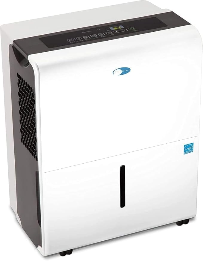 Whynter Energy Star RPD-506EWP 50 Pint High Capacity Portable Dehumidifier with Pump up to 4000 sq ft, White w/Black sides by Whynter