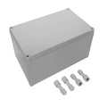 LeMotech IP67 Waterproof Junction Box ABS Plastic Project Box Dustproof Electrical Box Outdoor Enclosure for Electronics DIY Case Gray 9.8X 5.9X 5.1 inch(250mmx 150mmx 130mm) by LeMotech