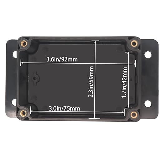Watertight Junction Box, IP67 Waterproof Project Box Durable ABS Plastic Electronic Enclosure Case for DIY Electrical Project with Wall Fixed Ear 3.94" x 2.68" x 1.97"(100 x 68 x 50 mm) 2Pcs - Image 5