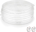 1’’ ID × 1-1/4’’ OD - 50 ft Clear Plastic Vinyl Tubing, Flexible PVC Hose Lightweight Non-Toxic vinyl Tube for Transfer Water Air Oil by ProfessionalBrand