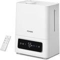 FOHERE 6L Humidifiers for Bedroom, 60H Cool Mist Humidifier for Large Room, 28dB Ultra-Quiet Runtime for Baby, Indoor, Plants, Smart Humidity Sensor, 16H Timer, Night Light, Oil Diffuser, White by HOME