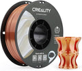 Creality Silk PLA 3D Printer Filament, Silk Shiny Metallic PLA Filament 1.75mm, Clog-Free Metallic Texture, +/-0.02mm, 3D Printing Filament 1KG/2.2lb (Red Copper) by Creality