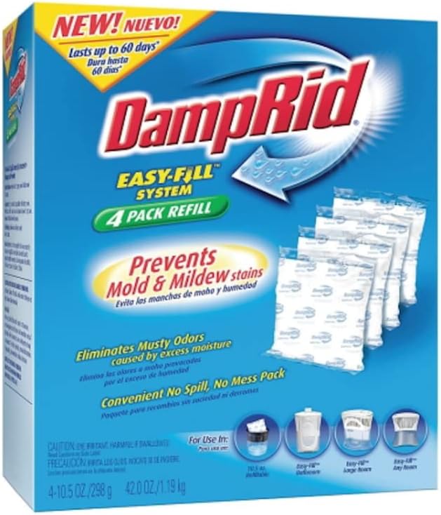 DampRid Easy Fill Moisture Absorber Refill No Scent 42 oz (Pack of 2) - Image 3