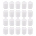 DMiotech 20 Pack 7/8" ID White Screw Thread Protectors Rubber End Caps Bolt Covers for Screw Bolt Furniture Pipe by DMiotech