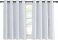 NICETOWN Greyish White Room Darkening Curtain - Window Treatment Thermal Insulated Grommet Room Darkening Curtain/Panel for Bedroom (1 Panel, 52 by 54, Greyish White) by NICETOWN