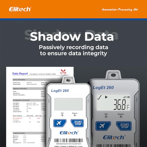 Elitech 4G Reusable Real-time Temperature Humidity Data Logger Light/Shock/Location, Built-in SIM Card, Shadow Data, Airplane Mode, Cloud Storage, SMS/Email/APP/Web Alarm,100000 Points, Loget260-TH - Image 4