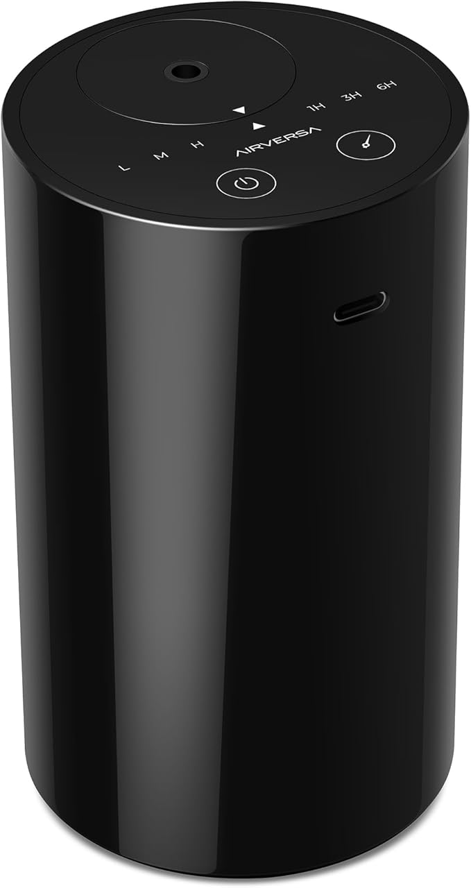 Airversa Replacement Nozzle with Flat Mirror Top, Bottom-Push Release Design, Same as AN8 (20 mL, Black) - Image 2