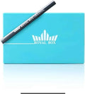Generic Original Royal Box Turquoise Blue 8 Compartment Snuff Storage Box with Built in 3"" Metal Alloy Straw, Black by Unknown