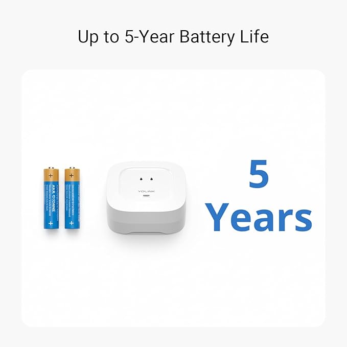 YoLink Water Leak Starter Kit: Hub + 4 Leak Sensor 4 (105 dB Siren), LoRa Long-Range, App/SMS/Email Alerts, D2D Offline, 2 AAA Up to 5-Year Battery, Compatible with Alexa/IFTTT/Home Assistant - Image 6