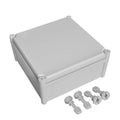 LeMotech Waterproof Dustproof IP67 Junction Box DIY Case Enclosure Gray 11 x 11 x 5.1 inch (280 x 280 x 130 mm) by LeMotech