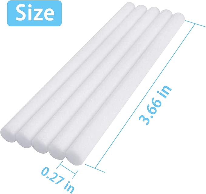 Humidifier Filters Sticks 3.66'' Replacements Cotton Stick Small Humidifier Filter Stick for INVODA Mini Cool Mist Humidifiers (24PCS) - Image 2