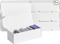 NUMINA 7 Pack 600 Card Storage Box Organizer for Trading Card Collection, Heavy Duty Sports Cardboard Box, Trading Gaming Cards Storage Box with Adjustable Dividers by NUMINA