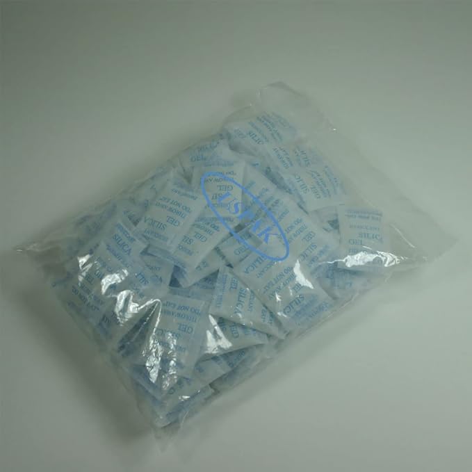 Silica Gel Desiccant Packets Non Toxic Drying Agent Moisture Absorber Packs for Storage (3 Gram - 100 Packets) - Image 3