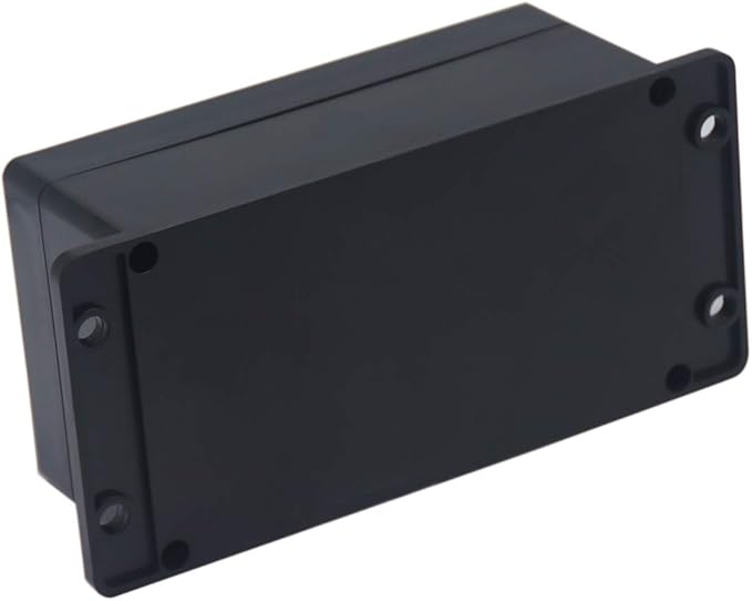 2 Pack Project Box IP65 Waterproof Junction Box ABS Plastic Black Electrical Boxes DIY Electronic Project Case Power Enclosure with Fixed Ear 6.22 x3.54 x2.36 inch(158x90x60mm) - Image 7