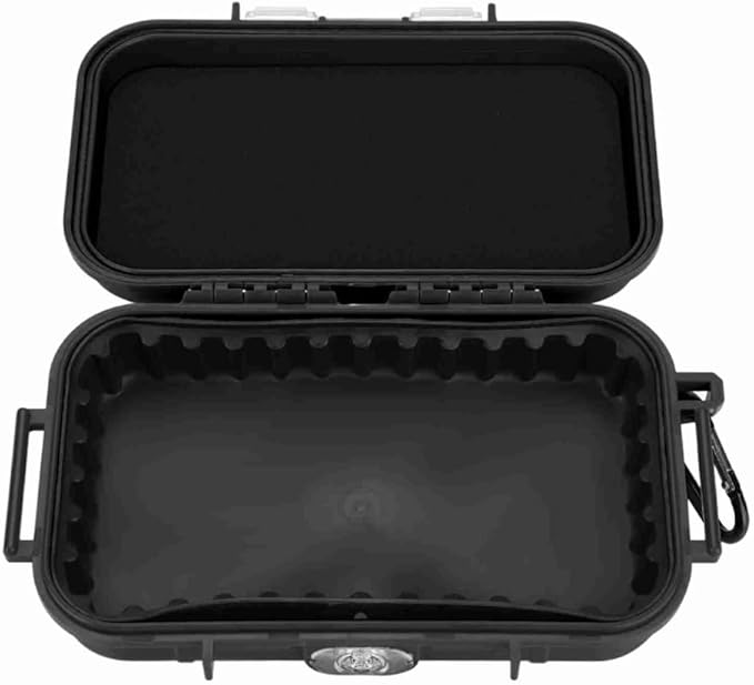 Water proof Dry Box, ABS/PC Shockproof Storage Case for Marine Fishfinder & Outdoor Water Sports,19x12x5cm(Black) - Image 5