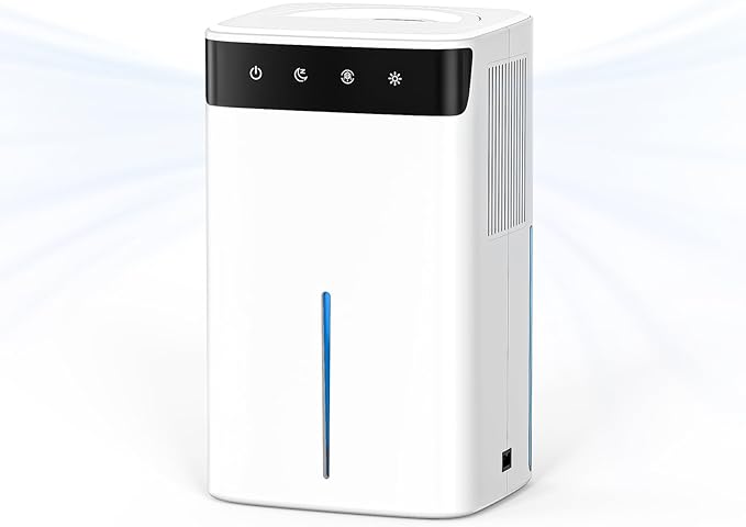 DEVERSE Max 5 Pints Smart Dehumidifier for Home/Bedroom/Basement, 600 Sq.Ft Coverage, with Drain Hose, Smart Humidity Control & Large Tank by StayDryBreatheFree