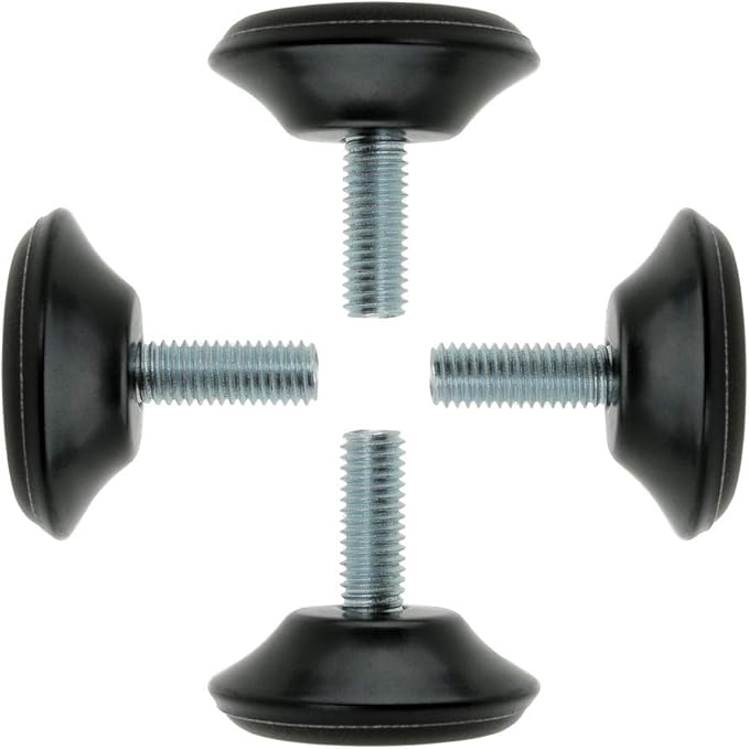 uxcell M8 x 25 x 40mm Screw on Furniture Glide Leveling Feet Floor Protector Pad Adjuster for Cabinet Chair Leg 4 Pack by uxcell