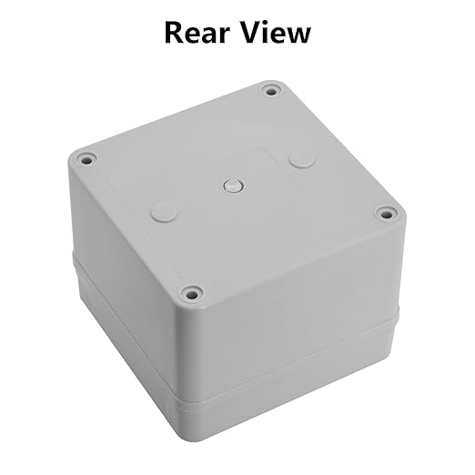 LeMotech IP67 Waterproof Junction Box ABS Plastic Project Box Dustproof Electrical Box Outdoor Enclosure for Electronics DIY Case Gray 3.9X 3.9X 3 inch (100x 100x 75 mm),2 Pack - Image 5