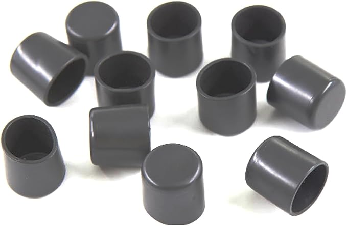 8Pcs 22mm Rubber Chair Leg Caps Black Rubber Leg Tips Round Furniture Feet for Tables Chairs Desks by Leliafleury