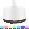 500ml Essential Oil Diffuser,Quiet 4-in-1 Ultrasonic Aromatherapy Humidifier,7 Color LED Lights,Timer & Auto-Off,BPA Free,Large Capacity Room Fragrance(Deep Woodgrain, Mini Model) by Unknown