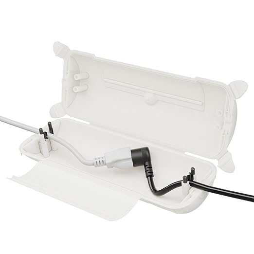 RESTMO Outdoor IP44 Waterproof Connection Box, Weatherproof Electrical Extension Cord Cover, Safety Seal Enclosure to Protect Holiday Decorations, LED Strip Light, Power Tool, Fountain, White by Restmo