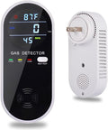 3-in-1 Combustible Gas Detector with Temperature and Humidity Display, Plug-in Portable Combustible Gas Leak Alarm，Natural Propane Gas Detector for Kitchen，Living Room，Bedroom. by ProductSeries