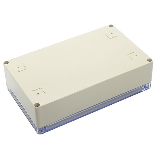 LeMotech ABS Plastic Junction Box Dustproof Waterproof IP65 Electrical Enclosure Box Universal Project Enclosure Grey with PC Transparent Clear Cover 8 x 4.7 x 2.2 inch（200 x120 x56 mm） - Image 3